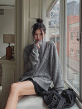 Belleun Line Dyeing Washing Knit Zip Up