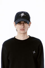 DESTROYED SIGNATURE LOGO CAP (BLACK)