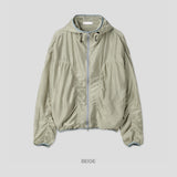 Bailen Shirring Ringer Windbreaker -4C