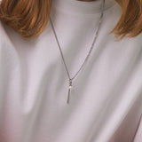 Unisex ネックレススティックペンダント_CLEF ハイパールネックレス