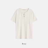 OSフックヘンリーネック半袖Tシャツ