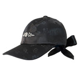 フラワーデンギキャップ ブラック