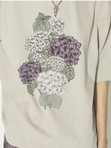 ピュアコットンブリーザブルルーズ半袖メンズアンドウィメンズラウンドネックプリンティド半袖Tシャツフォーサマー