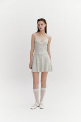Wave Flare Dress Oatmeal