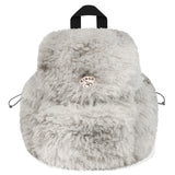 CHERRY FUR MINI BACKPACK [LIGHT GRAY]