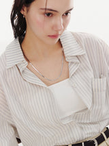 26SS★ Essence Silver (W) Snake Long Chain (70cm) Necklace