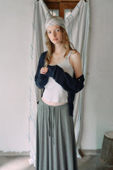T/T Moist banding long skirt (charcoal)