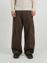 Hard cotton one tuck pants 5color