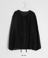 Noah See-through Summer Tie Blouse