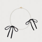 Bow Drop Necklace