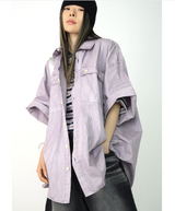 (UNISEX)ラベンダーブリーズボックスシャツ(4colors)