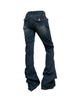Low-rise washing bootscut PT  [2color]