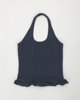 Shu Dot Frill Halterneck Sleeveless (2color)