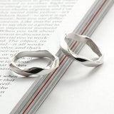 SVR-605 Kang Daniel Worn Silver 92.5 Twist Silver Ring Couple Ring Friendship Ring