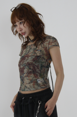 back open capsleeve tee_green