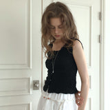 Fors sleeveless blouse (black)