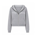 Nadia Angel Graphic Dot Hood Zip-Up