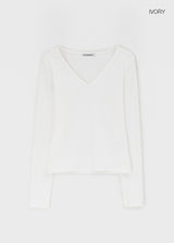 [B-BASIC] テンションスタンダードVネックロングスリーブTシャツ(3 SIZE)