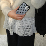 snow dot gray black