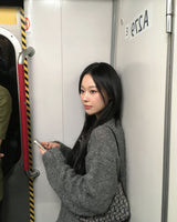 タッセルマフラーニット
