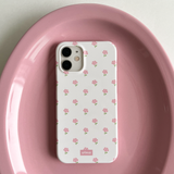 pink rose glossy hard phone case