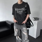 DP802514351176 フレームレタリング半袖Tシャツ