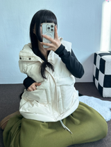 オーバーワイドベストパディング🩶🤍🖤☁ - 4カラー