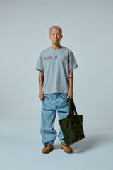 ストリートリーグ グラデーションアートワーク ロゴ オーバークロップフィット Tシャツ (メランジ)