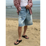 [S/S] Domingo washing bermuda denim pants