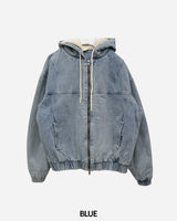 Denim Hooded Jumper