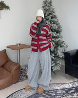 Cent Wool Haji Stripe Cardigan