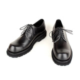 DAVID STONE WIDE FIT LEATHER DERBY SHOES zipper edition (vibram)