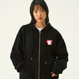 [UNISEX] ベアハートバックプリントフーディー