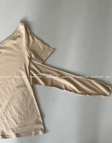 アン　アンバランスノットロングTシャツ