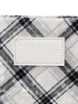 check mini velvet cross bag [white]