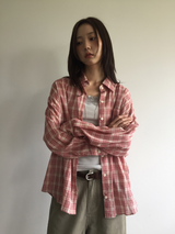 Lazy Log Check Shirt (2color)