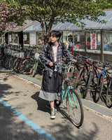 カルチャーロールアップセルビッジバミューダデニム