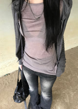 BLACK BOOTCUT DENIM PT