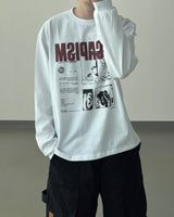 エスカングラフィックロングスリーブTシャツ