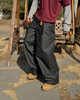 Skull Dart Wide Cargo Denim Pants