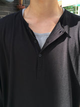 Moro Dual Layered Henley Neck Long Sleeve 4C