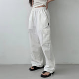 WIDE CARGO DENIM PANTS [WHITE]