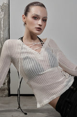 CORSET LACE TEE