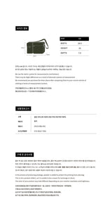 24FW SYMBOL RIVET MULTI POKET CROSS BAG BLACK