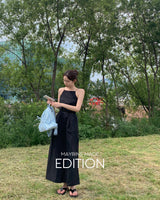 【MADE】Back slit long dress