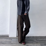 Brown Shadow Wide Pants