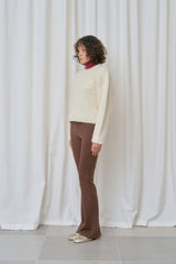 Carol boot-cut pants_brown