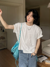 フロップベーシッククロップ半袖Tシャツ