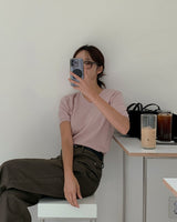 Rune cashmere 半袖ニットウェア