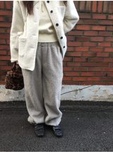 アズバンディングファーワイドパンツ（4c）